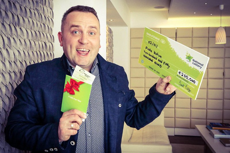 Piotr Kotwa nie mógł sobie lepiej wymarzyć początku roku. W irlandzkiej loterii wygrał ponad mion złotych.