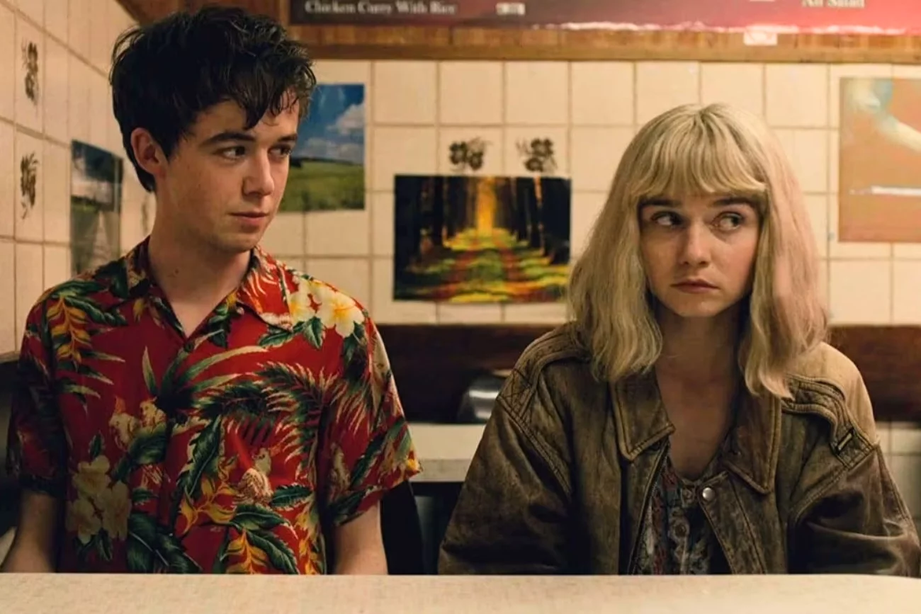 Alex Lawther i Jessica Barden w serialu "The End of the F***ing World".