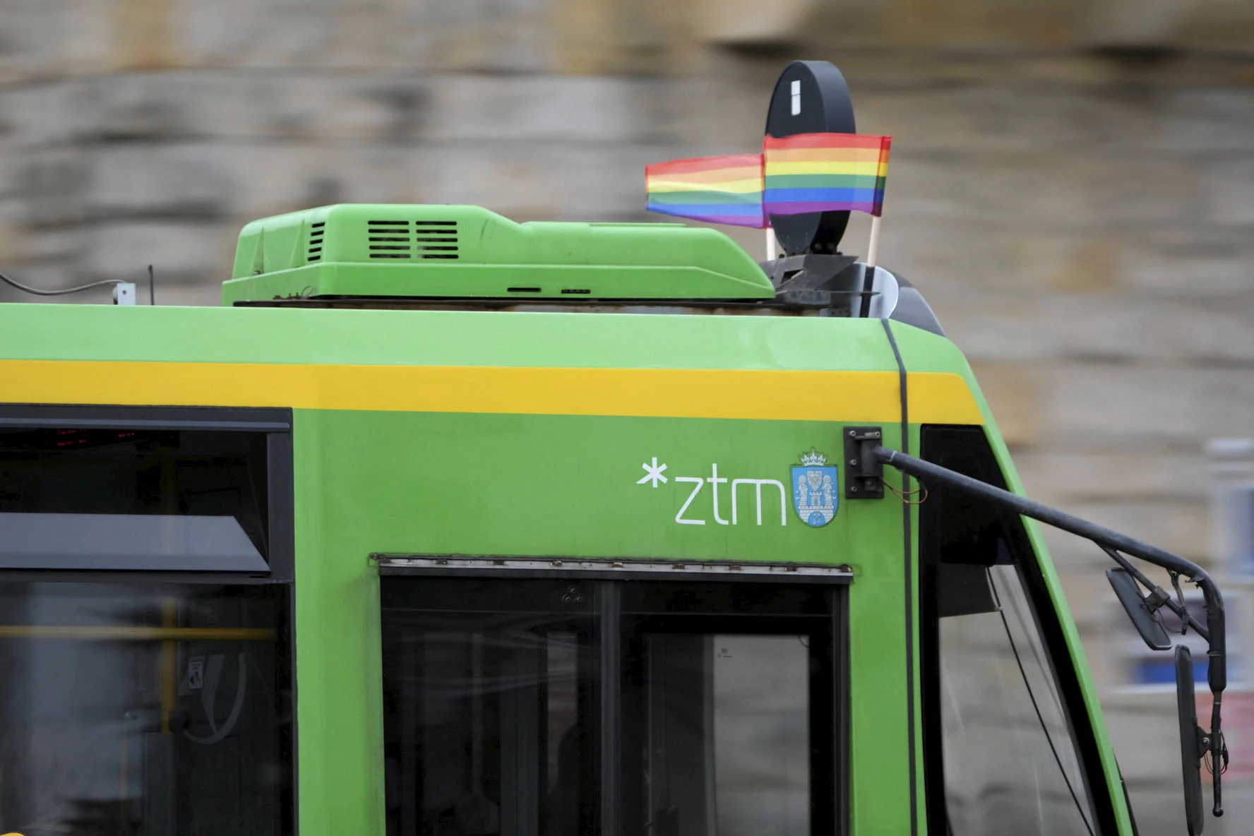 Tramwaje z tęczową flagą jeździły po Poznaniu zaledwie jeden dzień