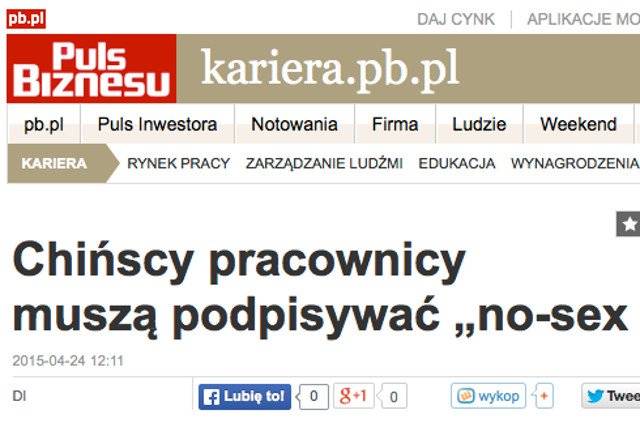 Artykuł "Pulsu Biznesu" opublikowano 24 kwietnia 2015 roku