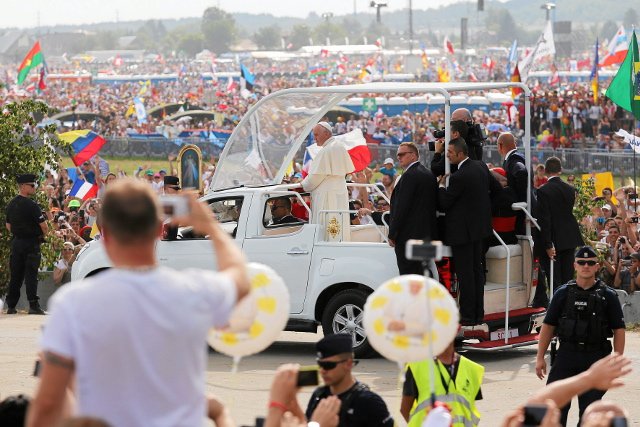 Papież Franciszek na ŚDM.