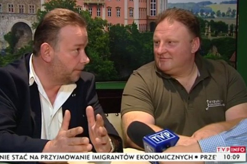 Rzekomi znalazcy "złotego pociągu": Andreas Richter i Piotr Koper.