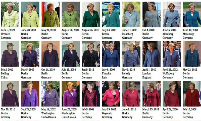 Pantone Merkel - część projektu duńskiej graficzki Noortje van Eekelen, [url=http://thespectacleofthetragedy.eu/]The Spectacle of the Tragedy[/url]