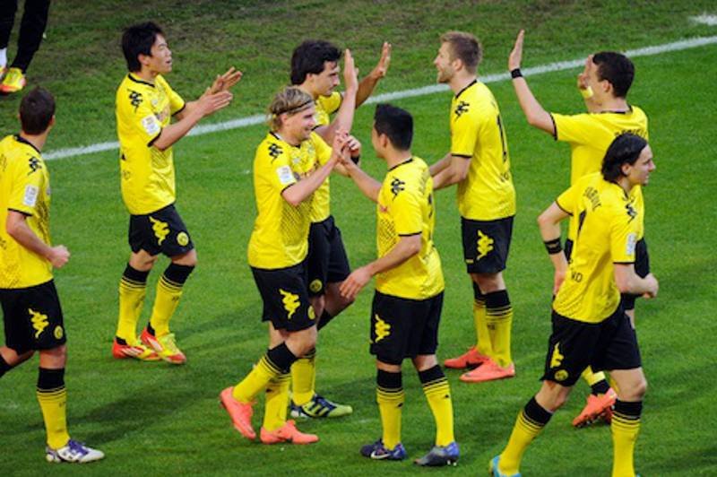 Radość piłkarzy Borussii Dortmund