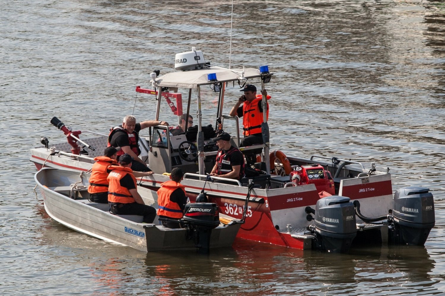 Ratownicy na Wiśle w Krakowie. Zdjęcie ilustracyjne.