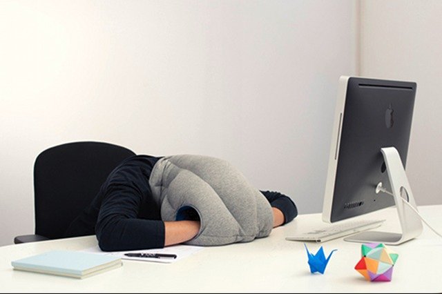 Ze "strusiej poduszki" można korzystać np. w pracy