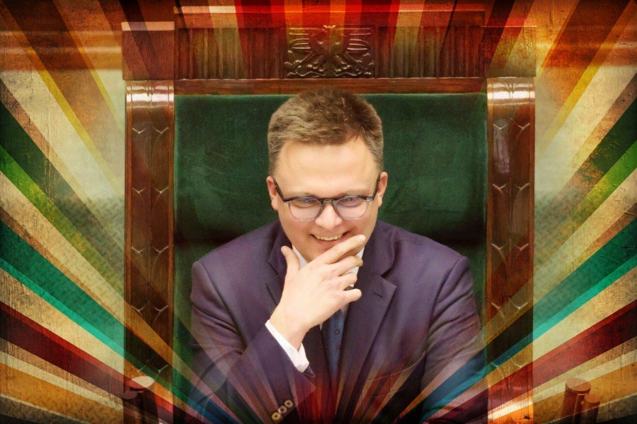 Marszałek Szymon Hołownia podczas pierwszego posiedzenia Sejmu X kadencji.