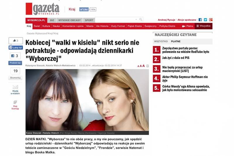 Dziennikarki "GW" odpowiadają naTemat, więc naTemat odpowiada "GW".