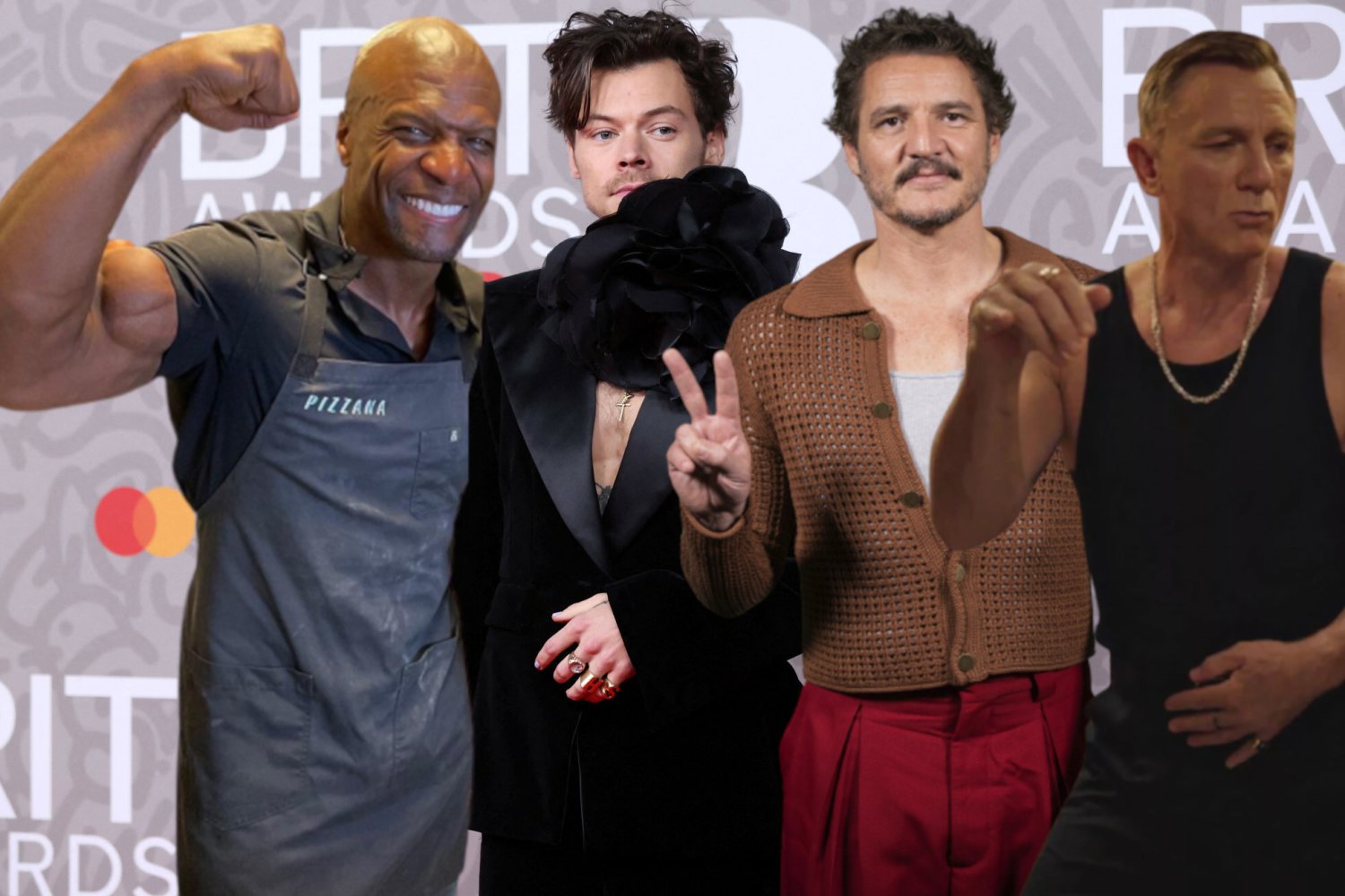 Terry Crews, Harry Styles, Pedro Pascal, Daniel Craig