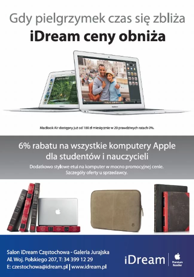 Reklama salonu iDream, Częstochowa