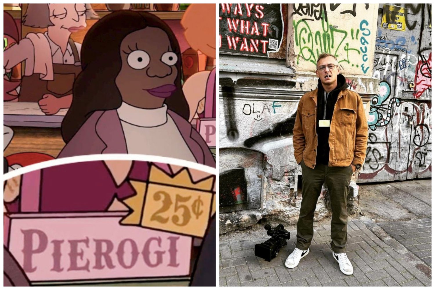 Na zdjęciu po lewej: kadr z serialu "Rozczarowani", po prawej Robert Rawski.