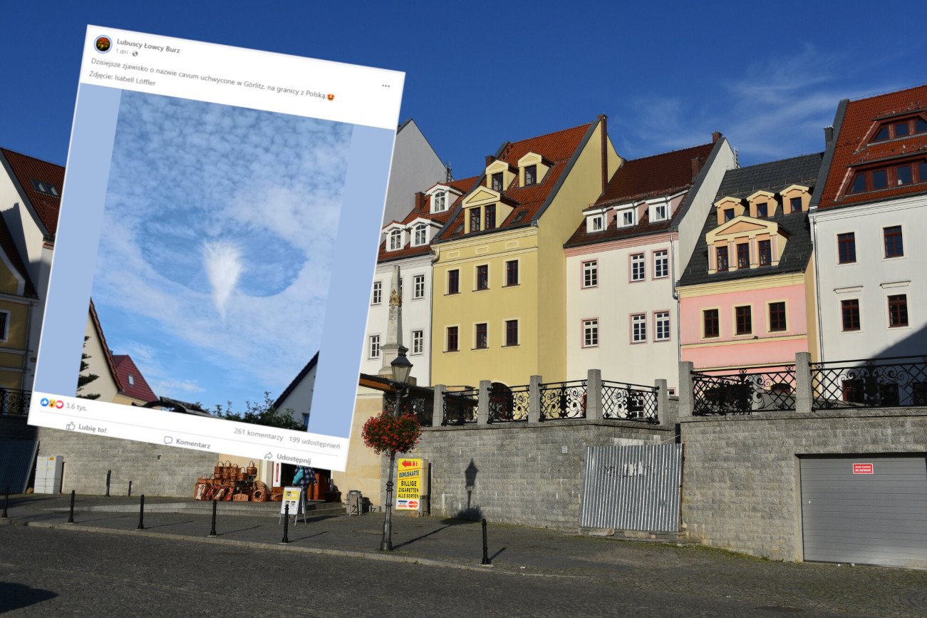 Zjawisko cavum widziane nad Zgorzelcem