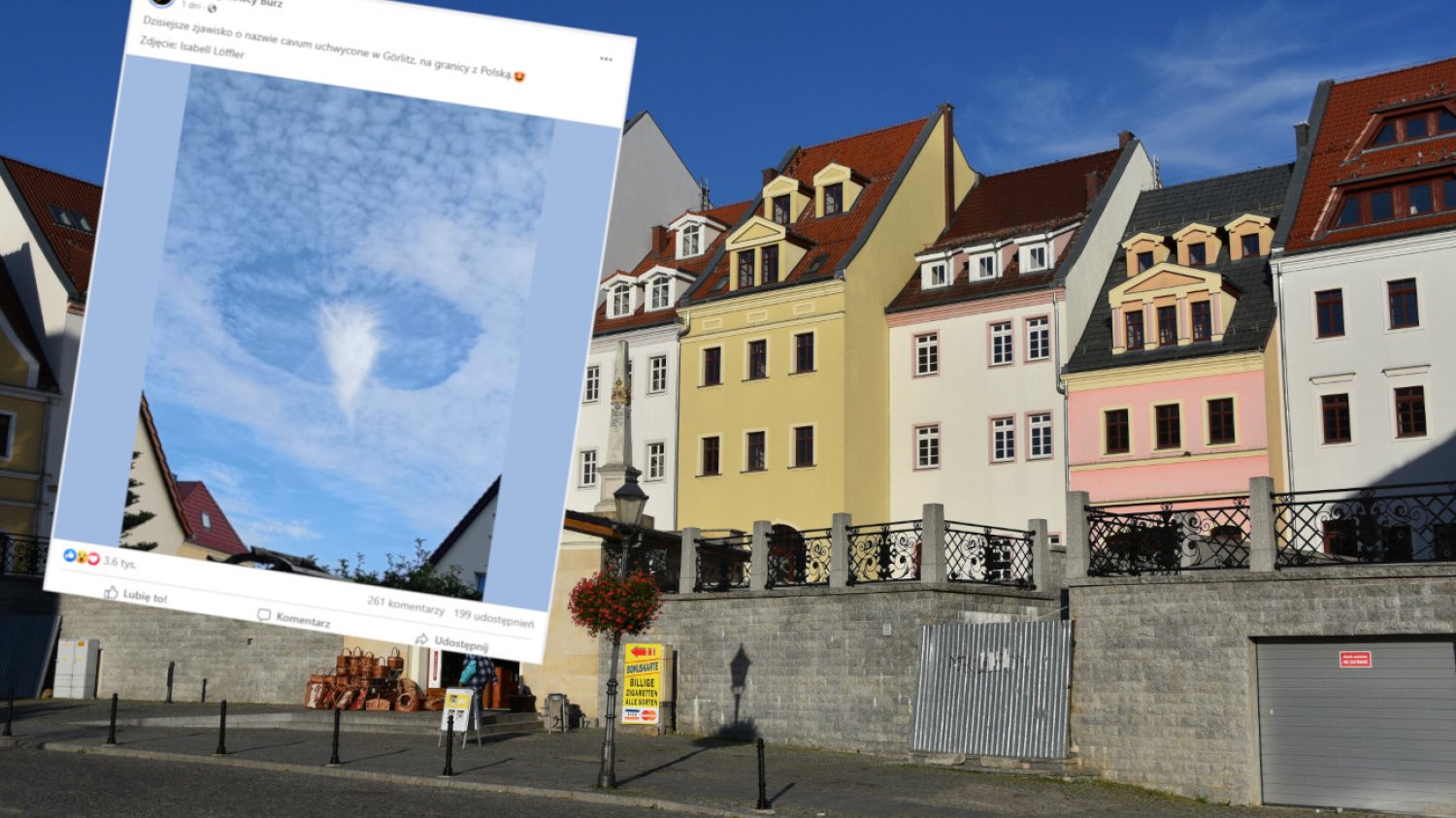 Zjawisko cavum widziane nad Zgorzelcem