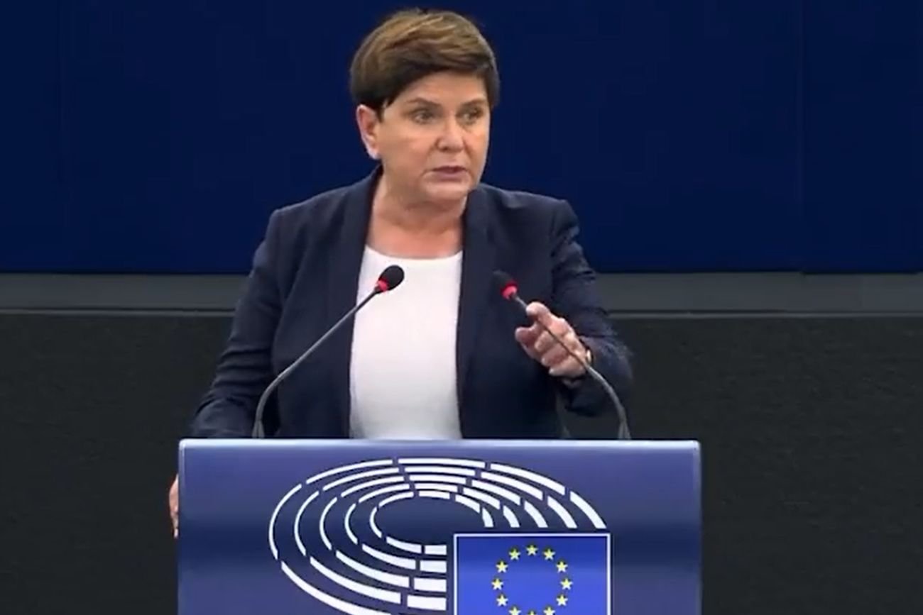 Beata Szydło nawoływała 20 października w PE, aby "zostawić Polskę w spokoju".