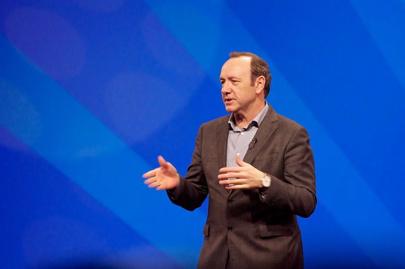 Kevin Spacey brylował podczas wieczornych spotkań w Davos