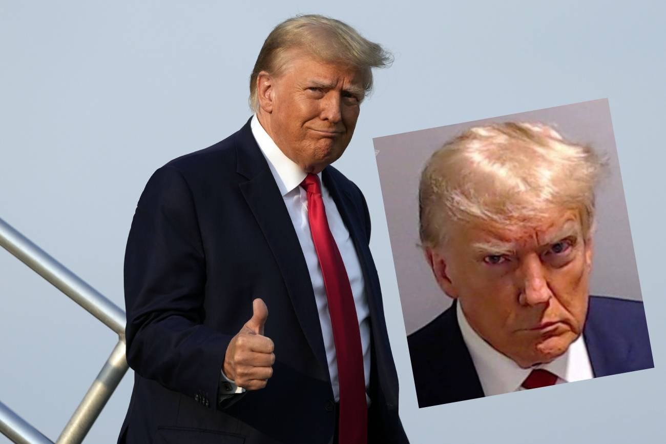 Donald Trump ma policyjne zdjęcie. Historyczna fotografia z aresztowania