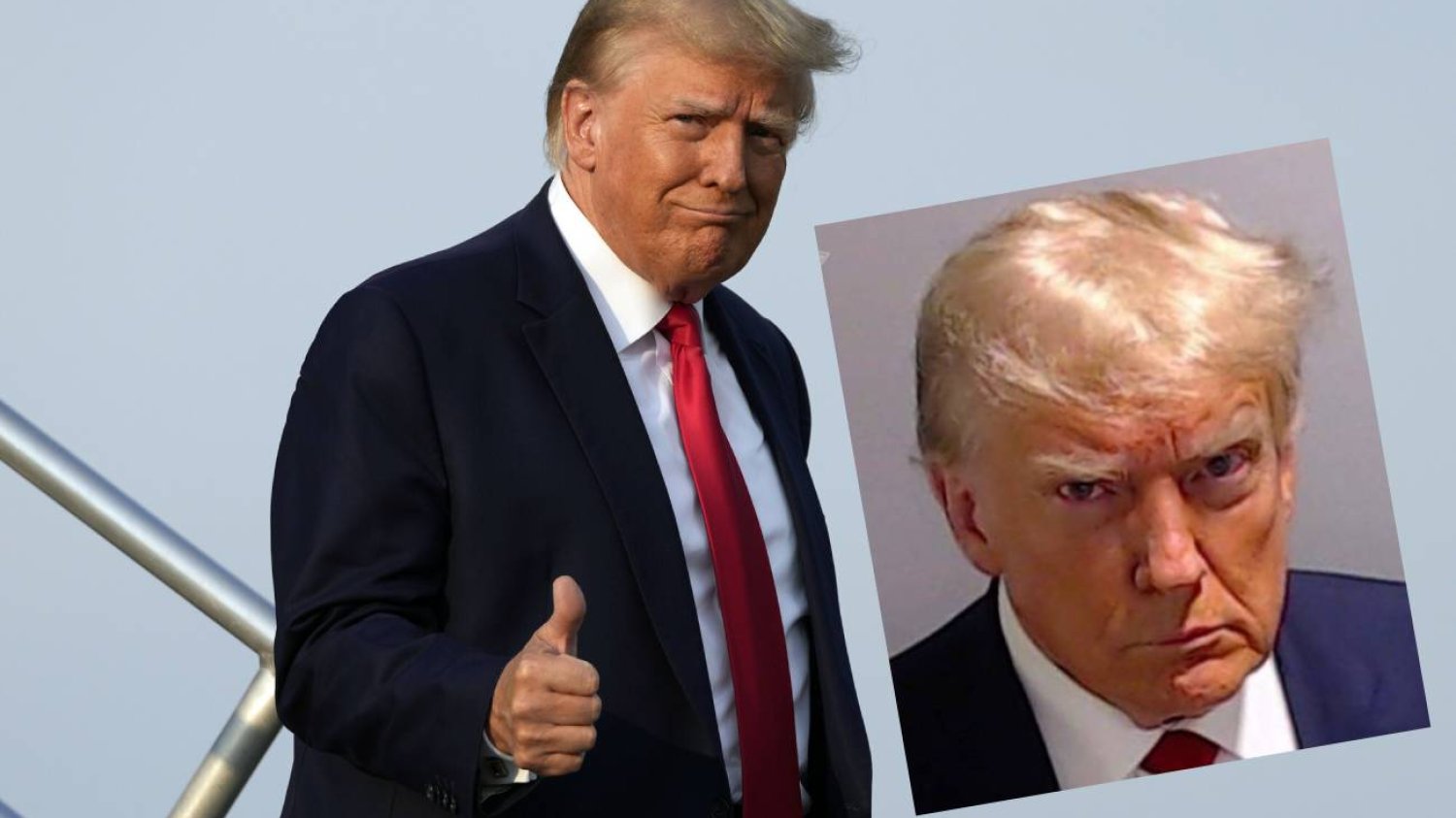 Donald Trump ma policyjne zdjęcie. Historyczna fotografia z aresztowania