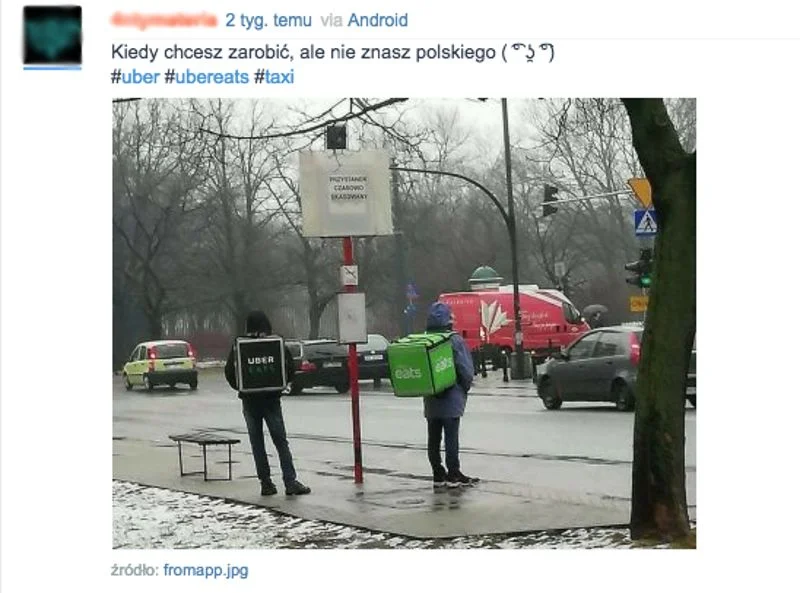 Hindusi pracujący w Uber Eats nie muszą mówić po polsku.