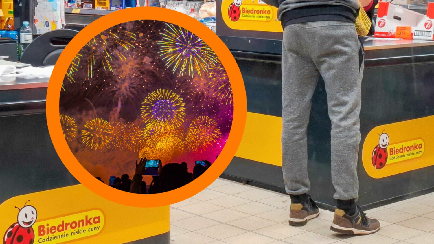 Fajerwerki: promocja w Biedronce.