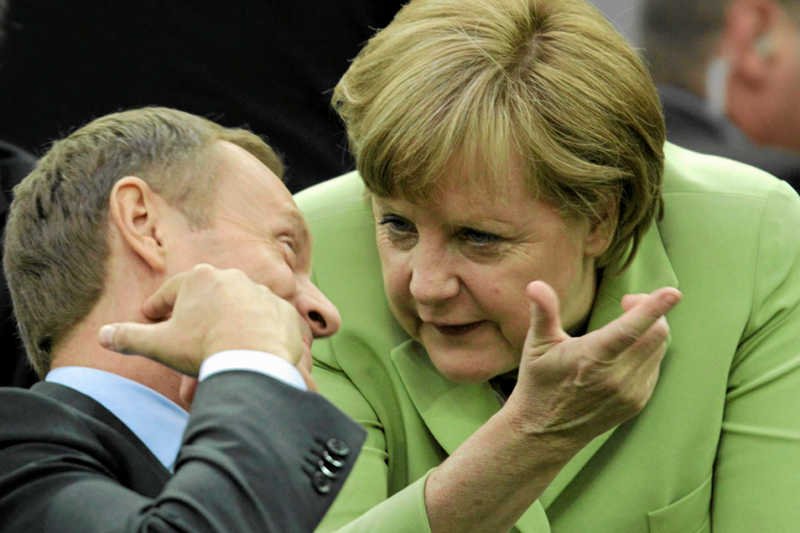 Donald Tusk i Angela Merkel