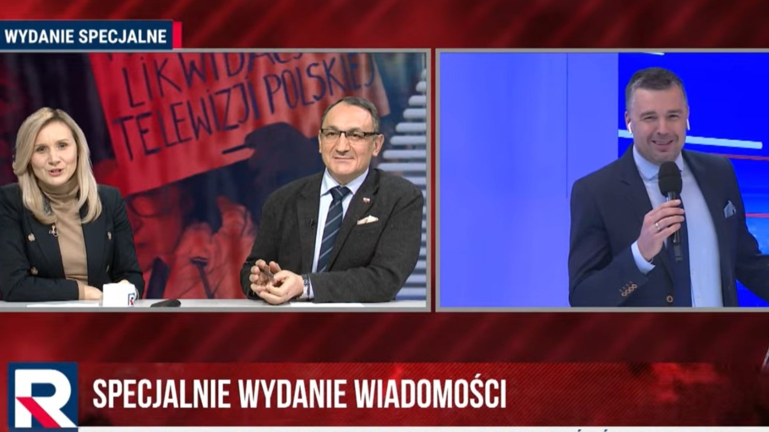 "Wiadomości" TVP pokazano w innej stacji. To zobaczyli widzowie.