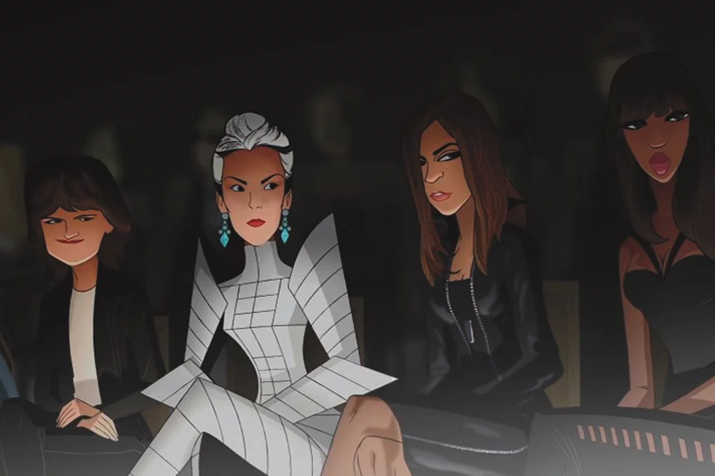 Carine Rotfield, Suzy Menkes i Naomi Campbell