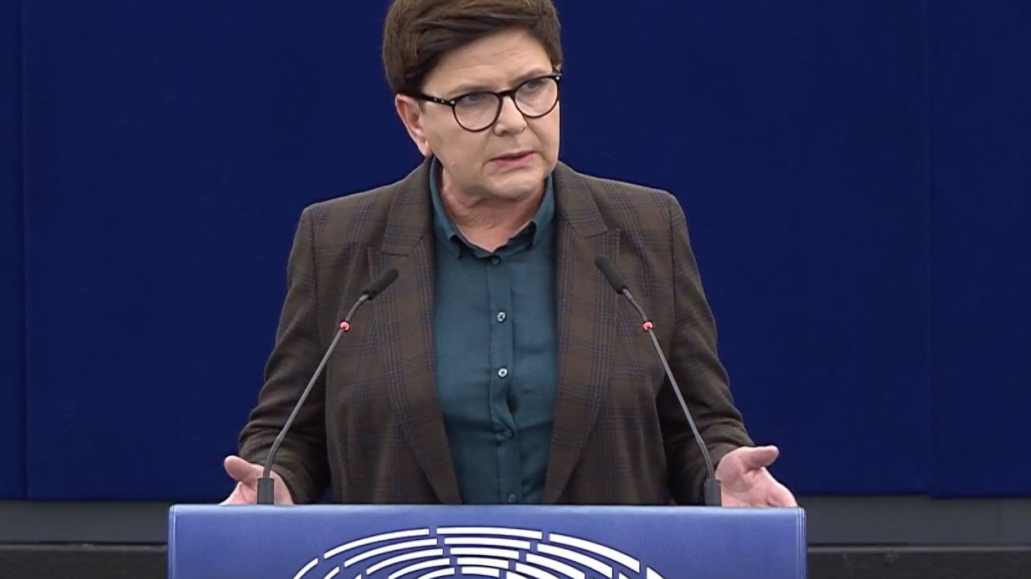 Beata Szydło w Parlamencie Europejskim