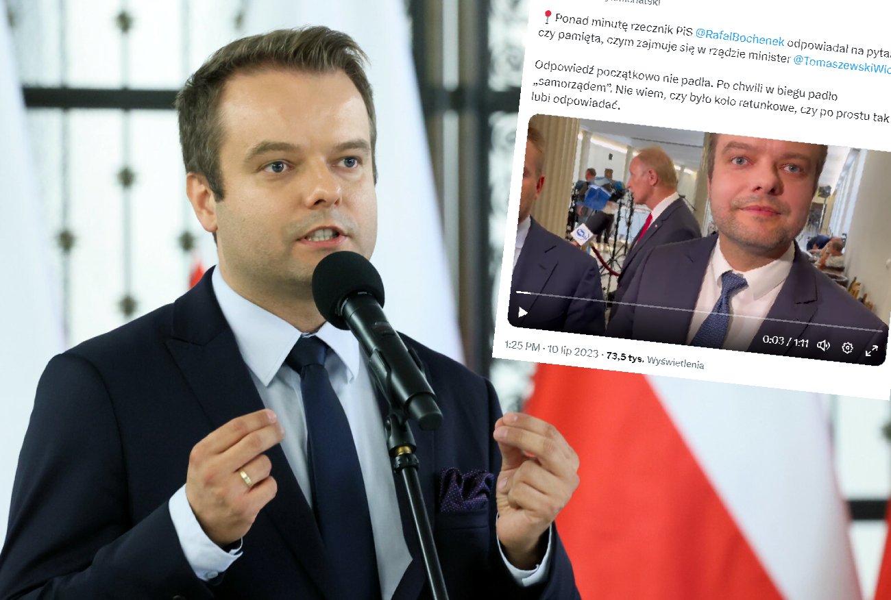Rzecznik PiS zapytany o ministra. Nagranie właśnie staje się hitem sieci.