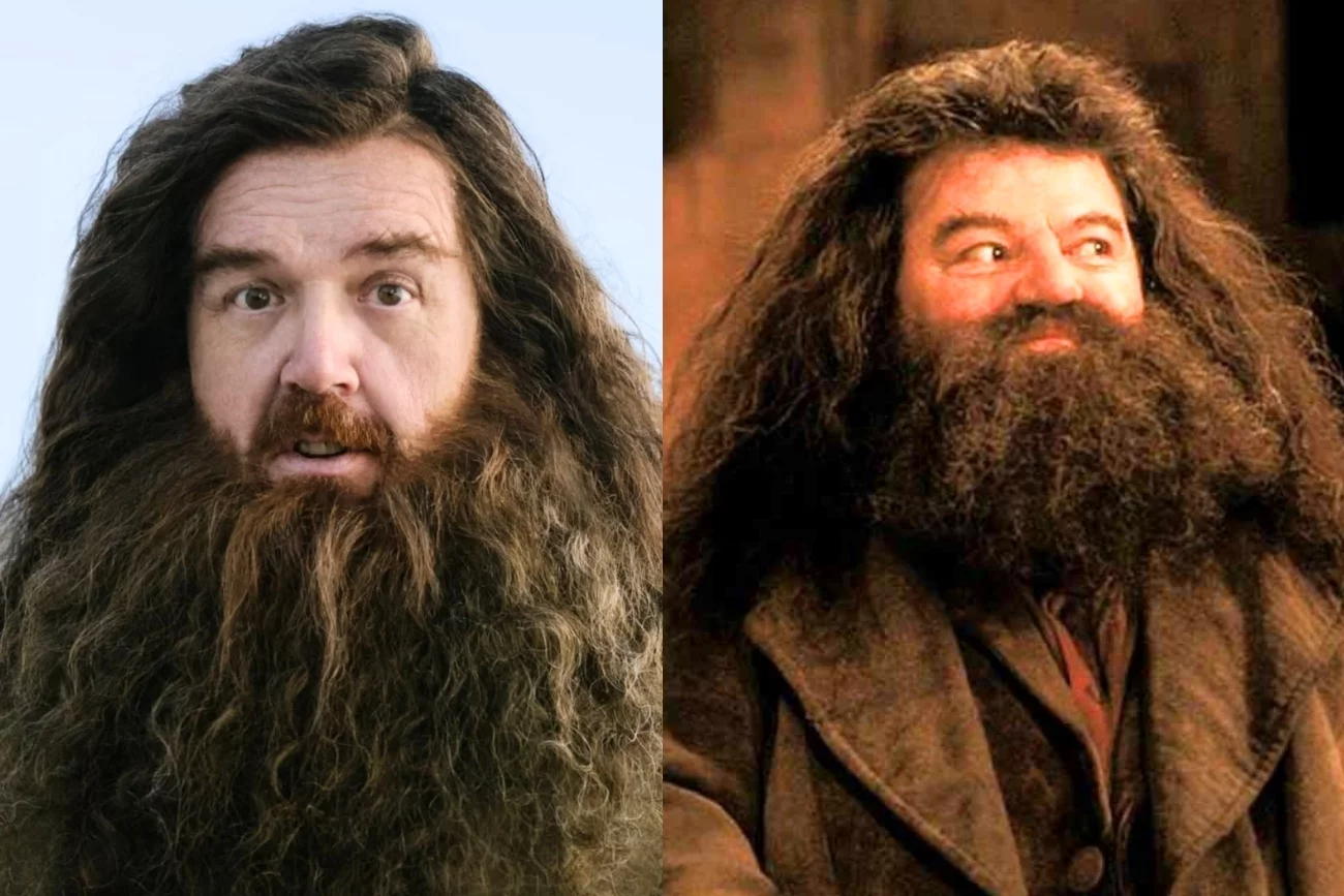 Nick Frost w reboocie "Harry'ego Pottera" i Robbie Coltrane w filmie "Harry Potter i Komnata Tajemnic"