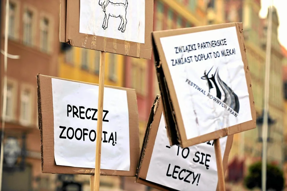Wrocław. Manifestacja przeciwników związków partnerskich