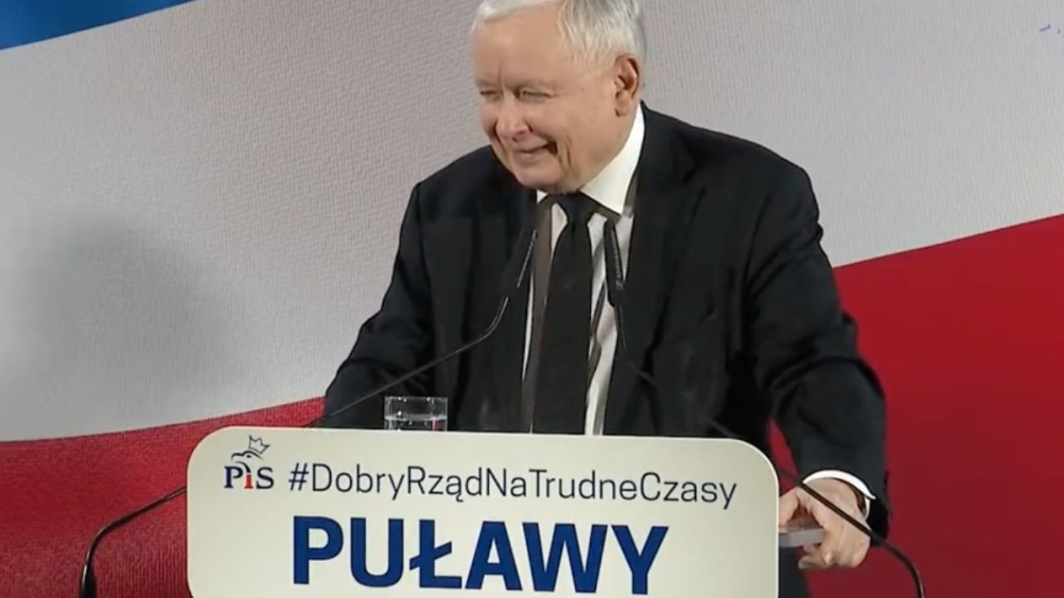 Jarosław Kaczyński w Puławach.