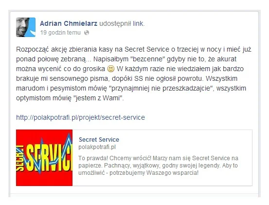 Adrian Chmielarz (studio The Astronauts) komentuje zbiórkę
