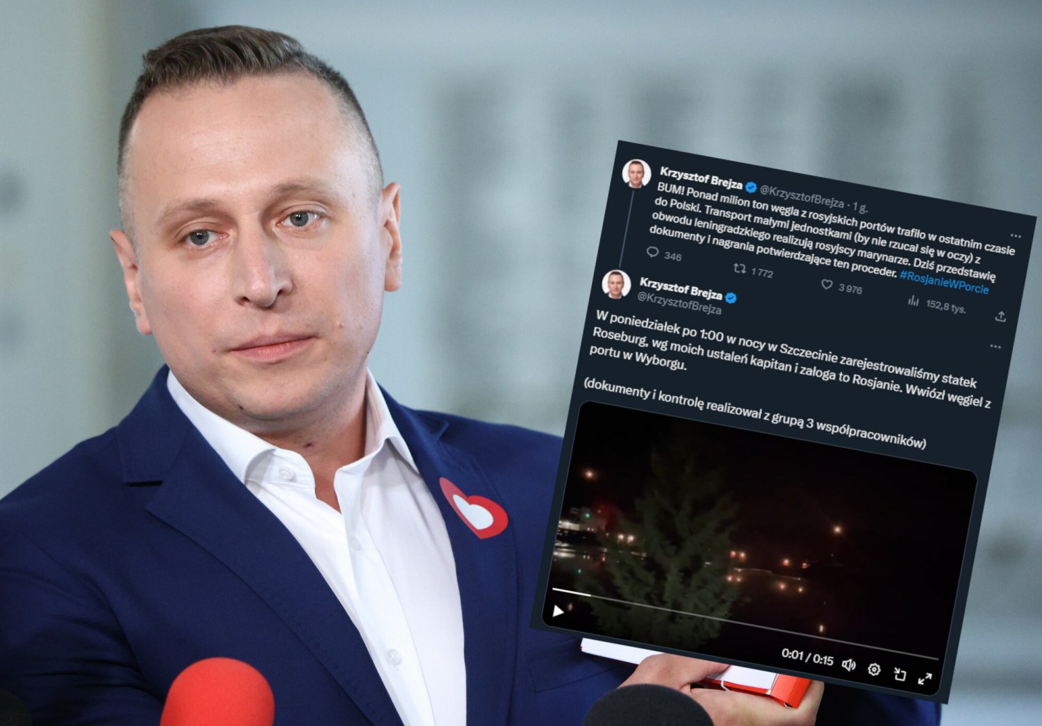 Krzysztof Brejza ujawnił sensacyjne informacje ws. węgla z Rosji.