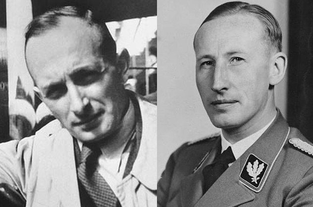 Adolf Eichmann i Reinhard Heydrich - dwaj architekci Zagłady Żydów.