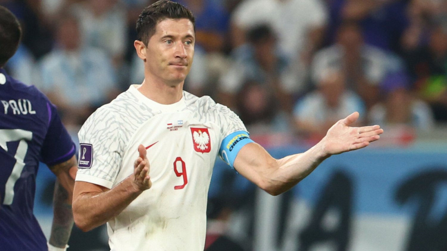 Robert Lewandowski w trzech meczach mundialu w Katarze zdobył jednego gola dla Biało-Czerwonych.