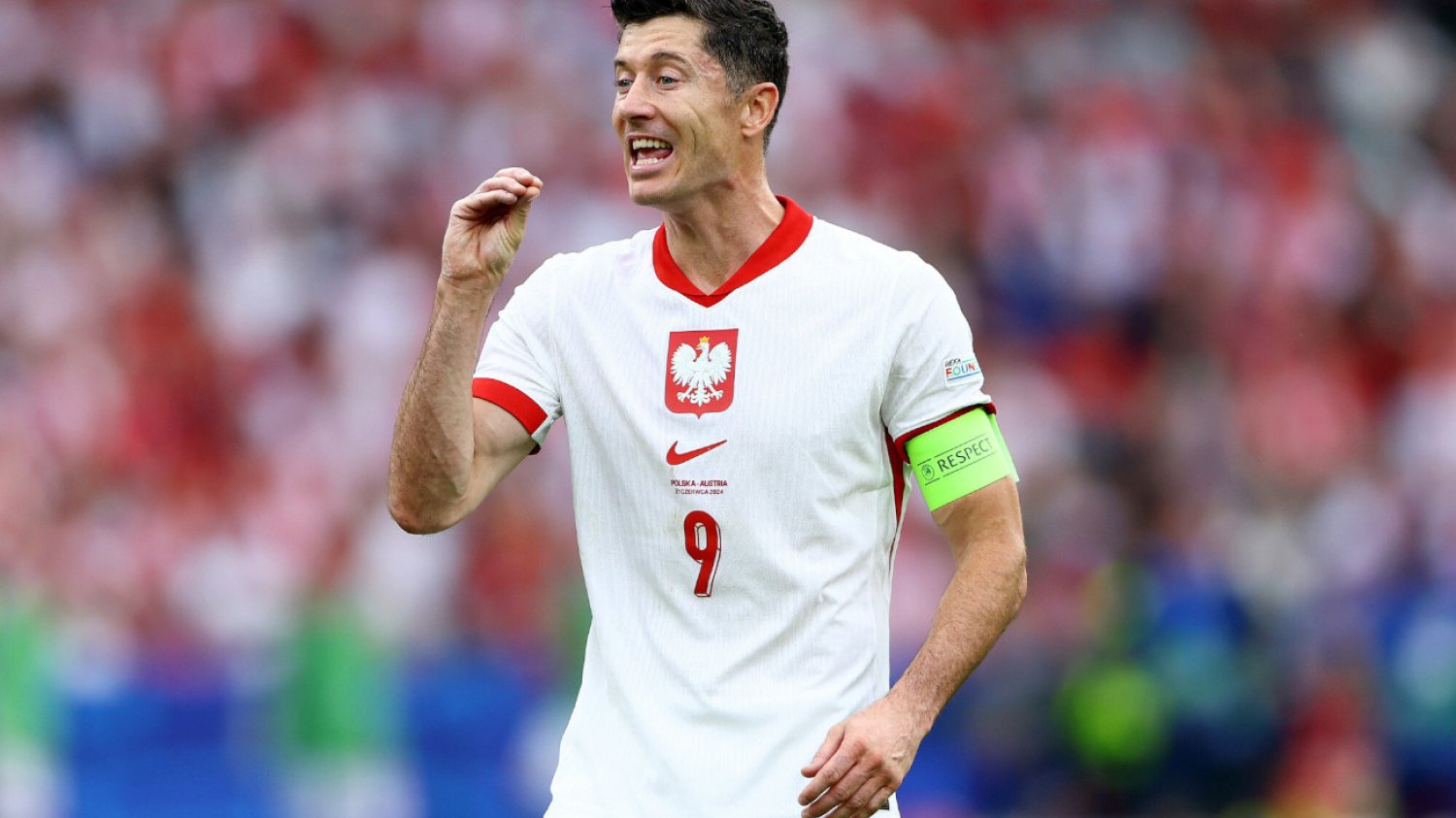 Robert Lewandowski nie poprawił gry reprezentacji Polski po wejściu na boisko w 60. minucie meczu z Austrią
