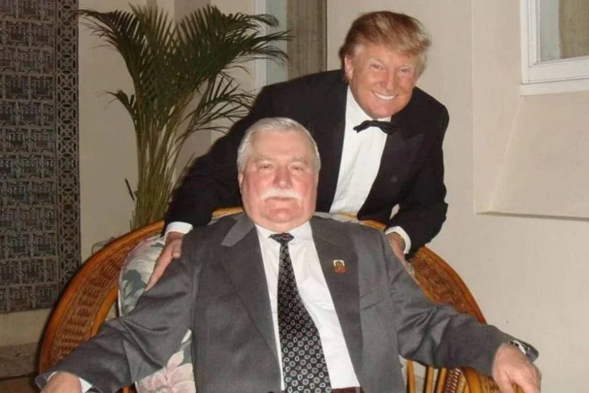 Lech Wałęsa podczas spotkania z Trumpem nie bardzo wiedział kim jest jego rozmówca.
