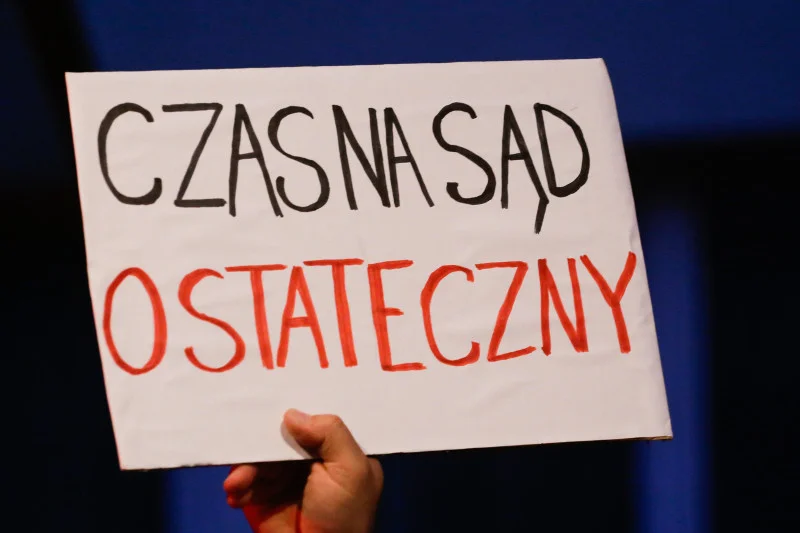Protest w obronie Sadu Najwyższego w Krakowie