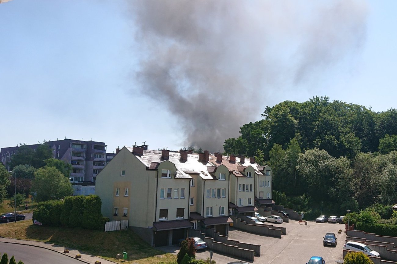 Szczecin. Pożar czołgu na autostradzie A6.