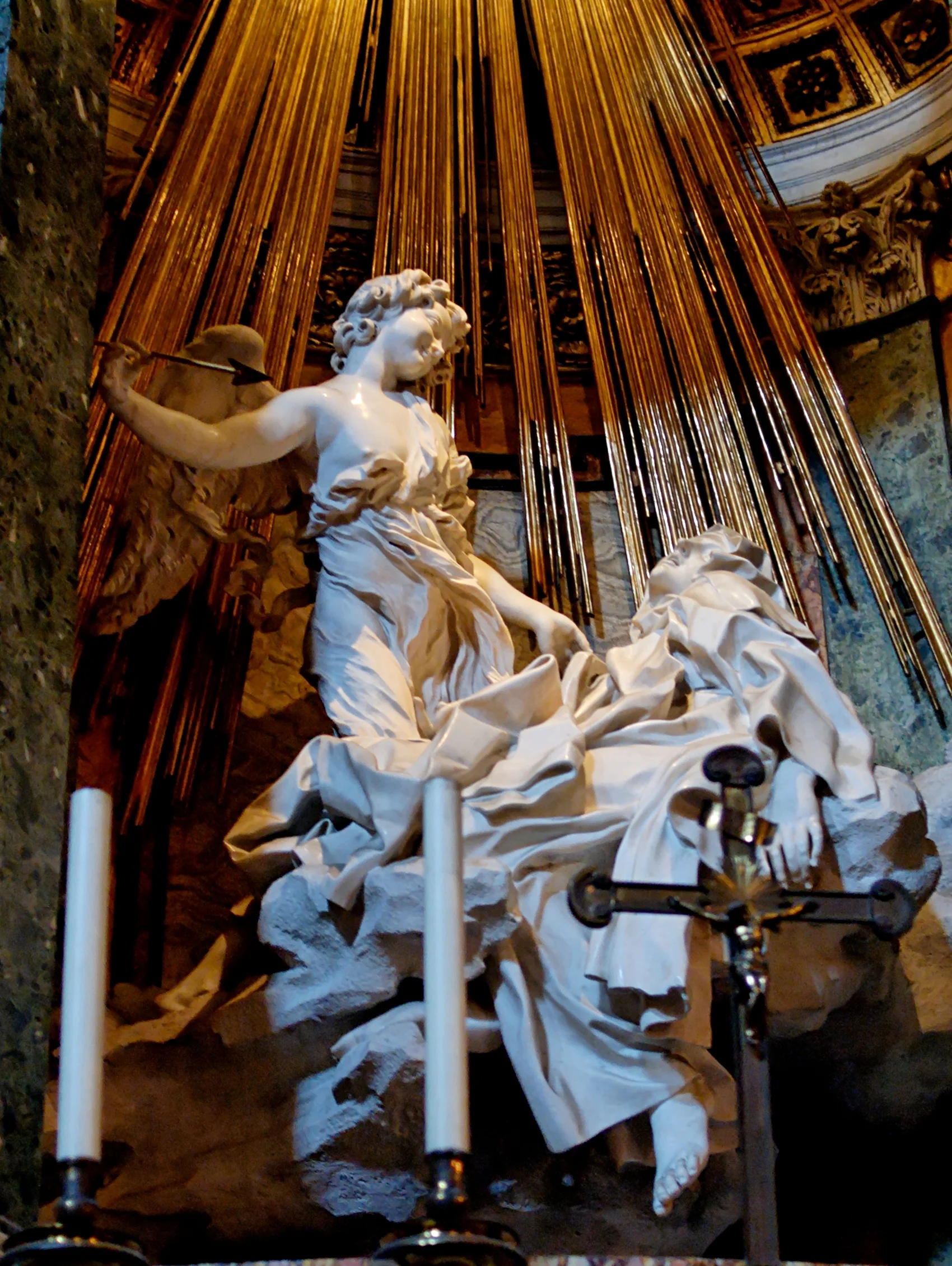„Ekstaza świętej Teresy” Giovanniego Lorenzo Berniniego w kościele Santa Maria della Vittoria w Rzymie