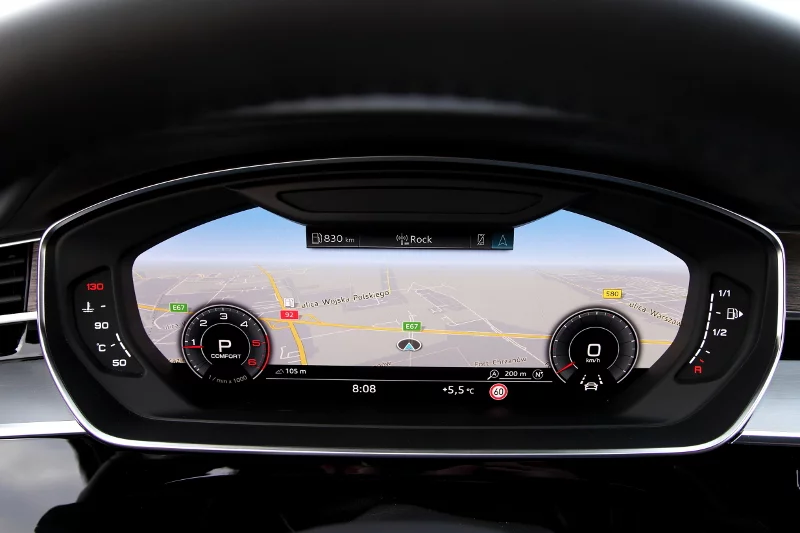 Virtual cockpit znany z innych modeli Audi.