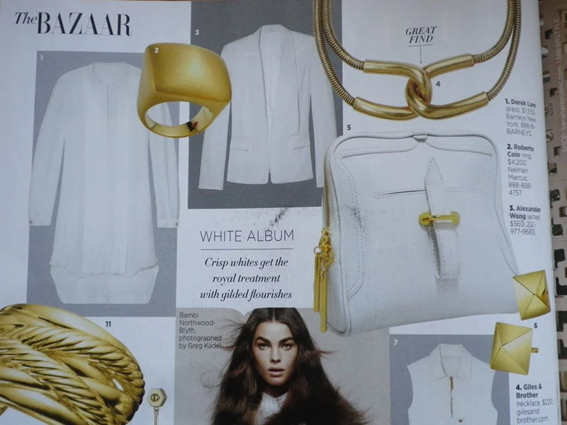 Amerykański Harper's Bazaar June/July 2012, strona z trendami na zimę