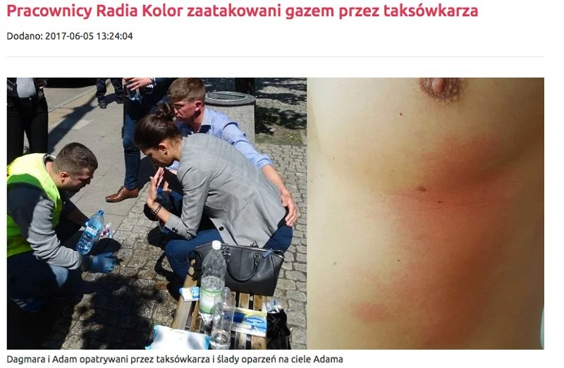 Pracownicy Radia Kolor podkreślali, że niektórzy taksówkarze im pomogli
