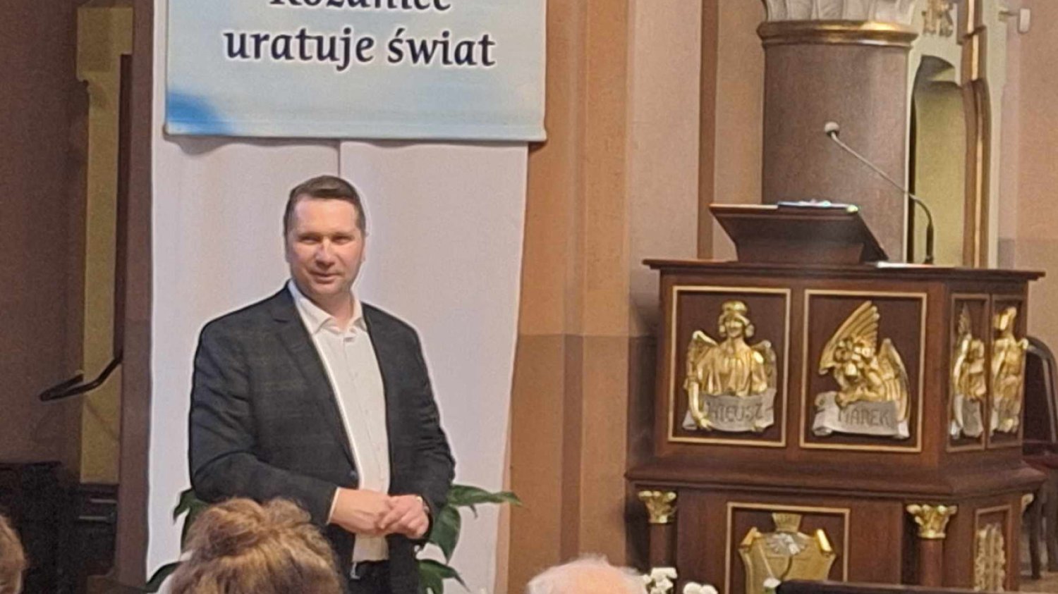 Przemysław Czarnek przemawiał w krakowskim kościele