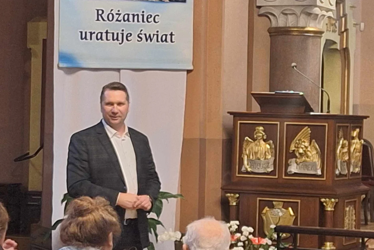 Przemysław Czarnek przemawiał w krakowskim kościele