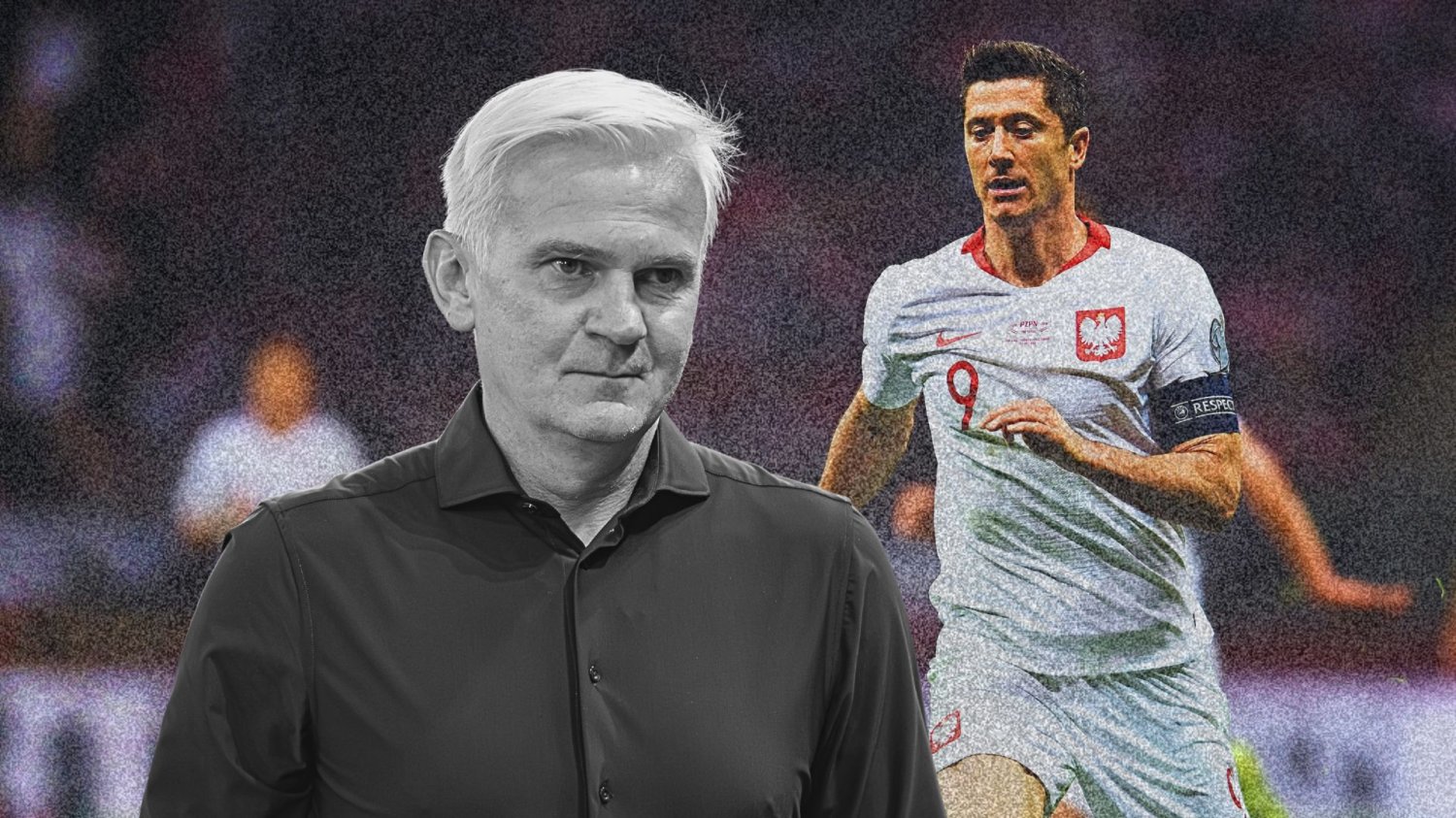 Jacek Magiera i Robert Lewandowski