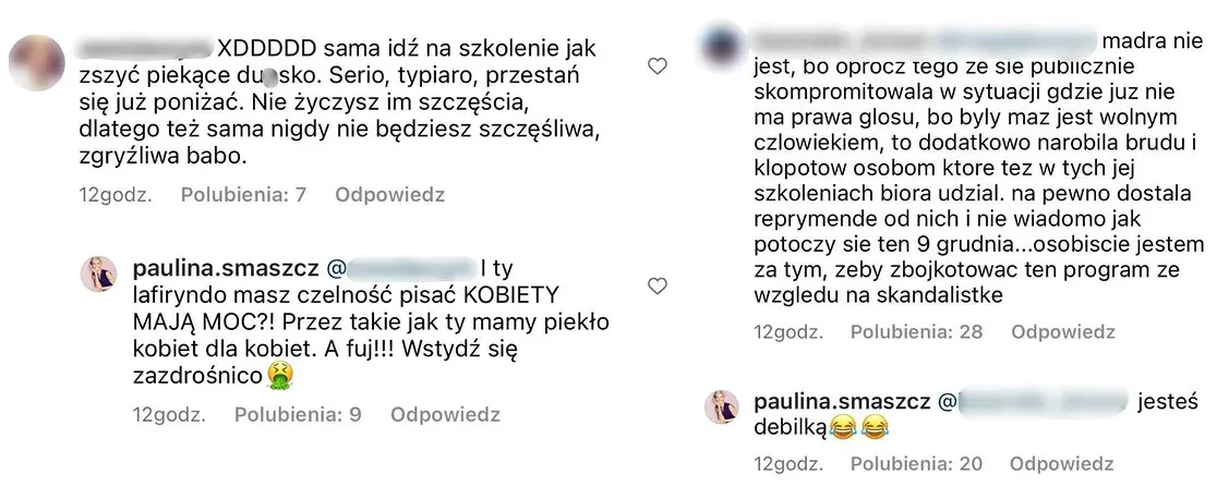 paulina smaszcz maciej kurzajewski katarzyna cichopek afera hejt instagram