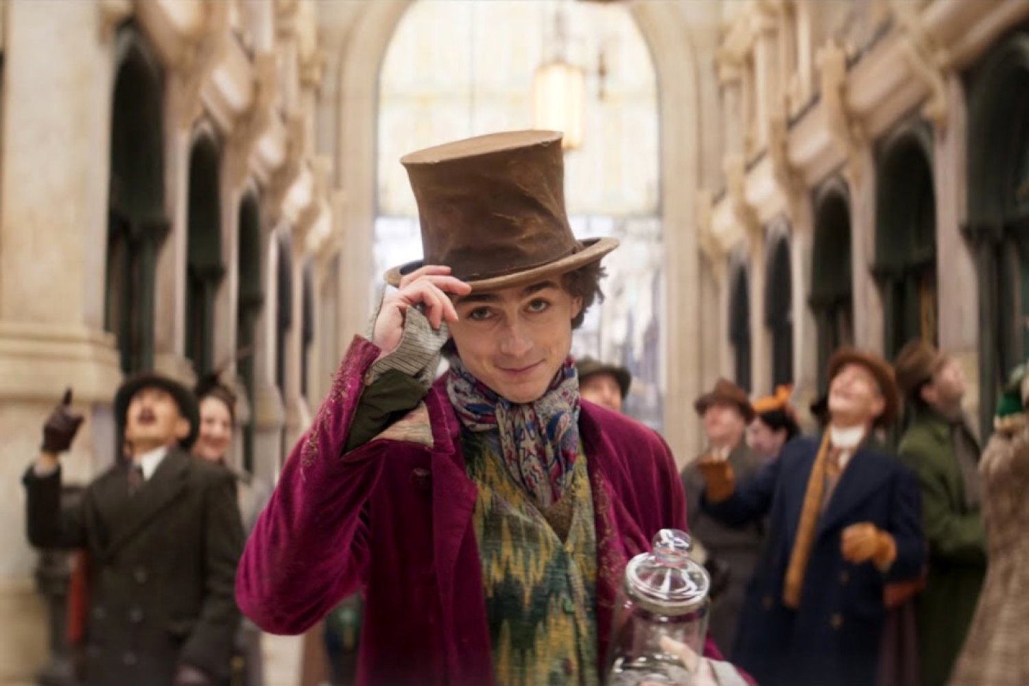 Wonka recenzja Timothée Chalamet jako Wonka