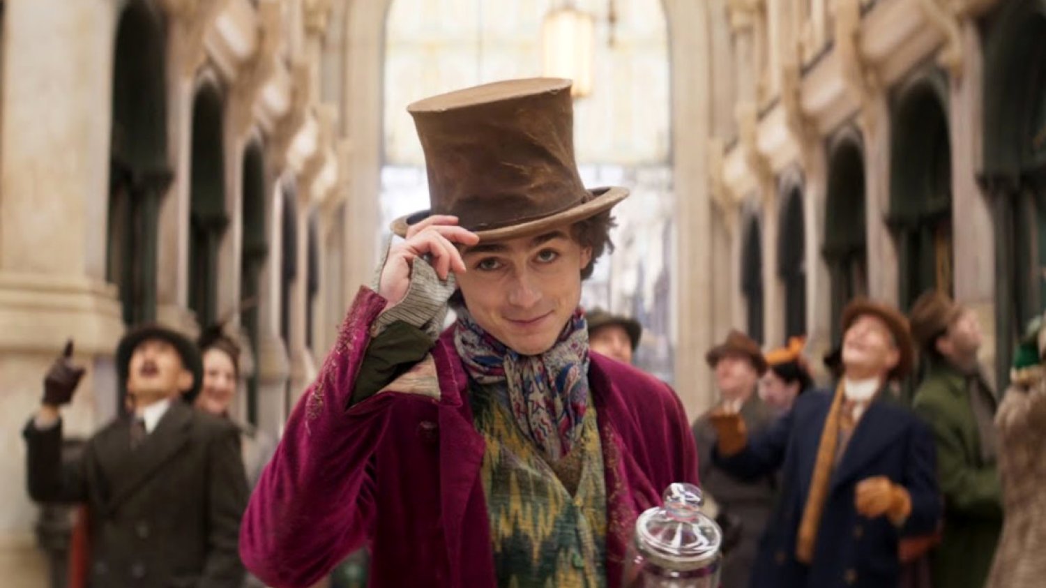 Wonka recenzja Timothée Chalamet jako Wonka