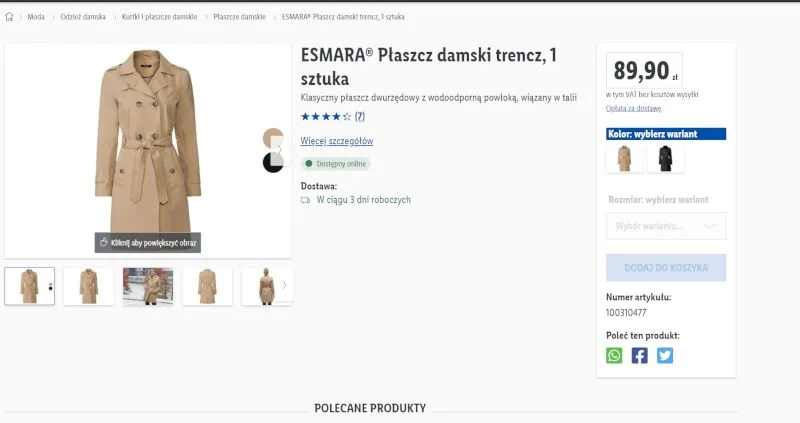 Kobiety są zachwycone tym płaszczem!